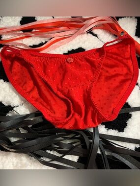 Frederick's of Hollywood Red Dot Bikini Panty